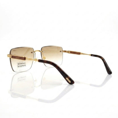 Cartier Photochromic & Blue Light Square Sunglasses